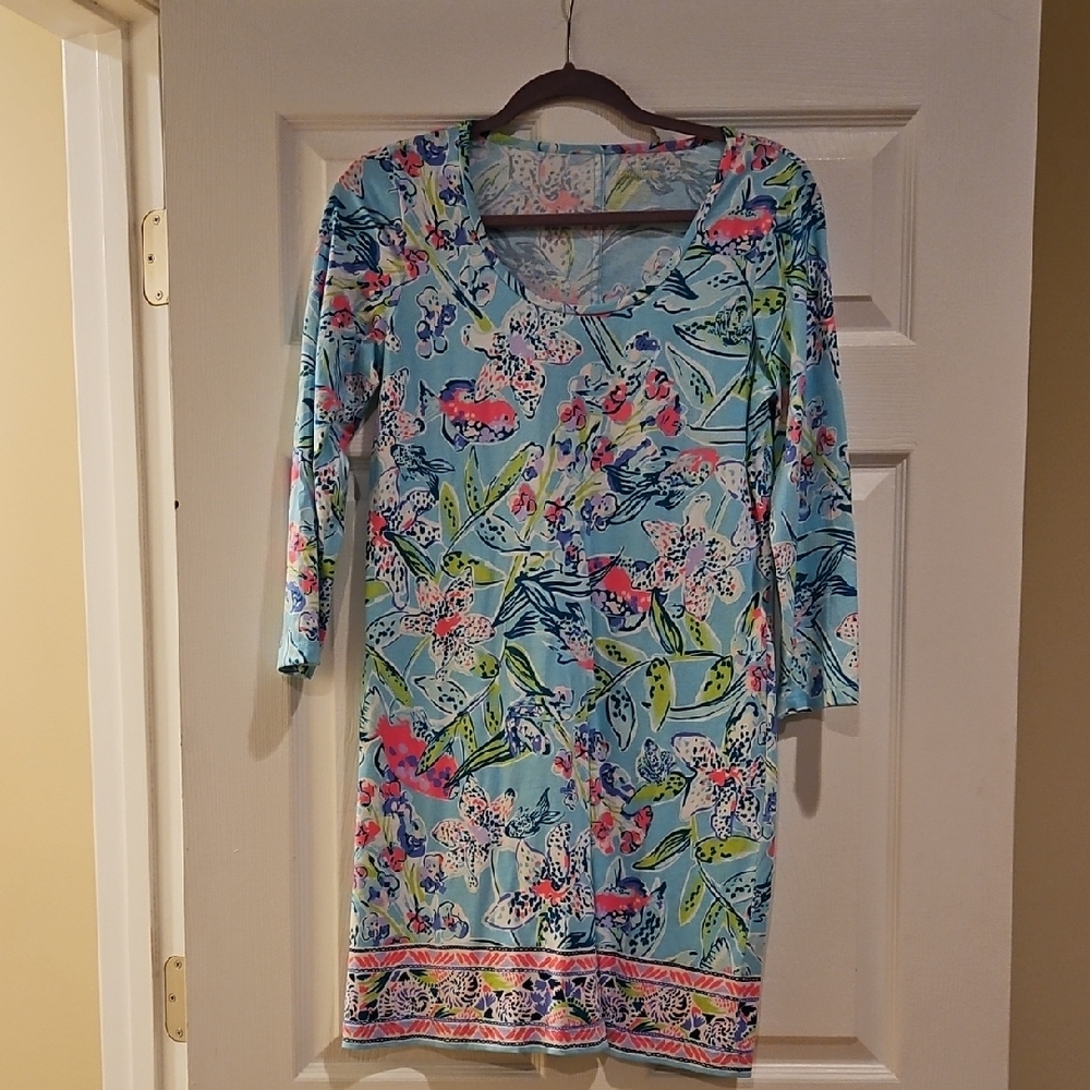 Floral Blue Dress